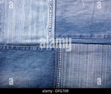 Blue jeans denim texture di sfondo, Foto Stock