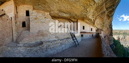 Anasazi cliff dwellings, Balcone House, Mesa Verde National Park, COLORADO, Stati Uniti Foto Stock