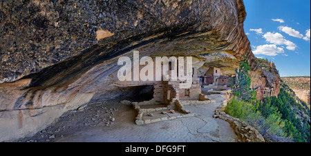 Anasazi cliff dwellings, Balcone House, Mesa Verde National Park, COLORADO, Stati Uniti Foto Stock