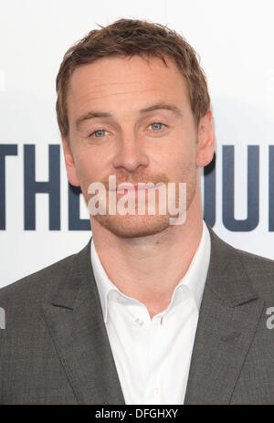 Londra, Regno Unito. 03 ott 2013. Michael Fassbender assiste una speciale proiezione di "il consigliere' all'Odeon West End, Leicester Square, London - 3 ottobre 2013 Foto di Keith Mayhew © KEITH MAYHEW/Alamy Live News Foto Stock