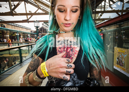 Il nono International London Tattoo Convention Foto Stock