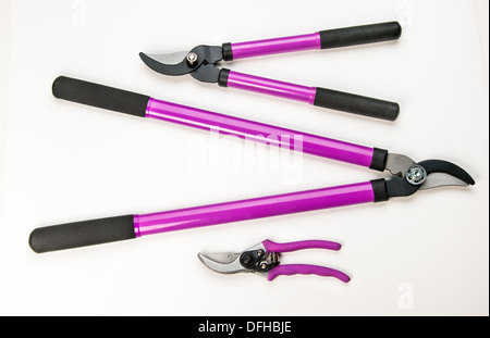 Varie dimensioni frese per la fresatura a rami di alberi Foto Stock