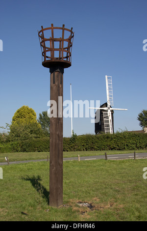 Il mulino di Post in Outwood Surrey in Inghilterra Foto Stock