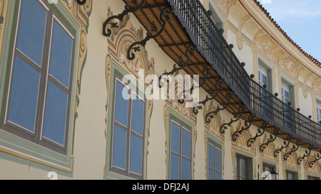 Facciata di edificio, Barcellona, Spagna Foto Stock