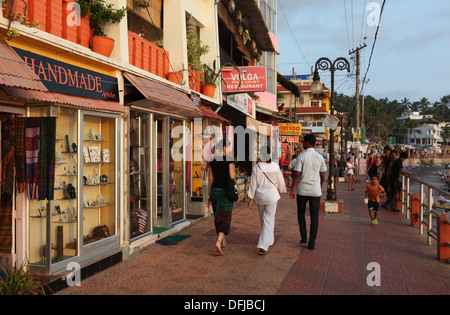 Kovalam, Lighthouse Beach, Malabarian Costa, il Malabar, Kerala, India, Asia Foto Stock