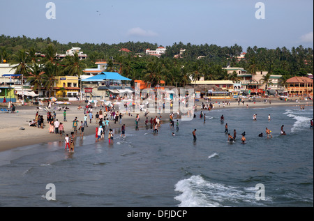 Kovalam, Lighthouse Beach, Malabarian Costa, il Malabar, Kerala, India, Asia Foto Stock