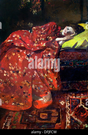 Ragazza in rosso kimono 1894 George Hendrik Breitner 1857 - 1923 Paesi Bassi Paesi Bassi Foto Stock