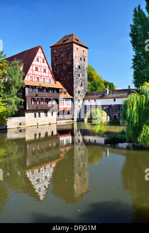 Carnefice's bridge a Norimberga, Germania Foto Stock