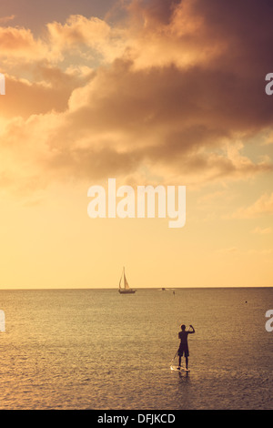 Stati Uniti d'America, Hawaii, Kauai, Hanalei Bay Foto Stock