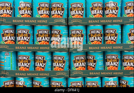 Teglie di heinz fagioli al forno Foto Stock