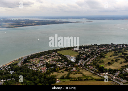 Fotografia aerea di cappone su l'Isola di Wight Foto Stock