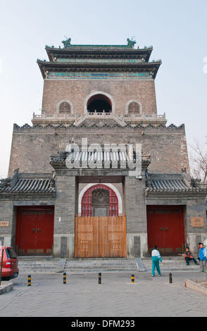 Zhonglou - la Torre Campanaria - a Pechino in Cina Foto Stock