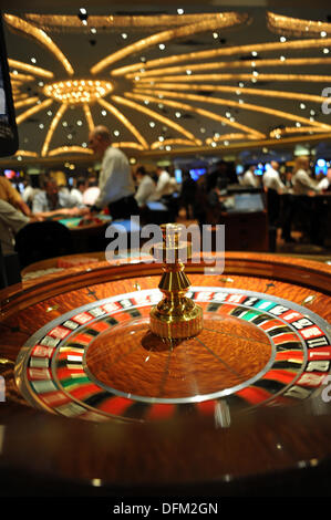 Las Vegas, Stati Uniti d'America. Xvii Sep, 2013. Vista interna di un casinò di Las Vegas, Stati Uniti d'America, 17 settembre 2013. Foto: Reinhard Kaufhold/dpa/Alamy Live News Foto Stock