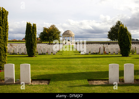 Bedford Woodcote cimitero della prima guerra mondiale Belgio cimiteri della prima guerra mondiale belga Foto Stock