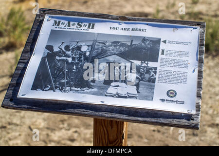 Malibu Creek State Park la casa per i resti del set per esterni della televisione il leggendario programma M*A*S*H. Foto Stock