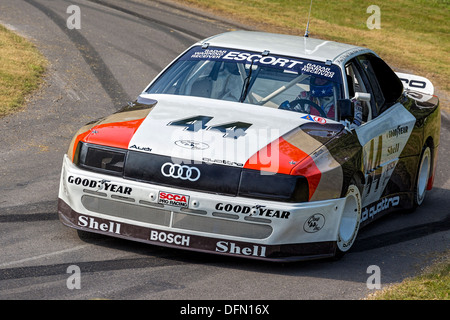 1988 Audi 200 Quattro Trans-Am con autista Hans Stuck al 2013 Goodwood Festival of Speed hillclimb, Sussex, Regno Unito. Foto Stock