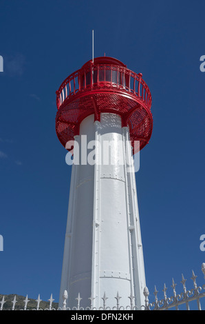 Faro sul Quai Napoléon III, Mentone Costa Azzurra, Francia Foto Stock