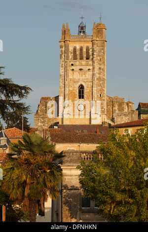 Cattedrale Sainte-Pierre, cattedrale, gotico, profilattico preservativo-en-Armanac, Dipartimento Gers, regione Midi-Pyrenees, Via Podiensis, Cam Foto Stock