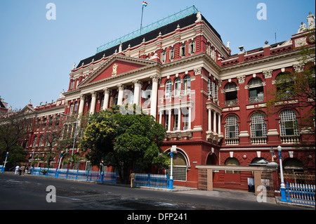 Facciata di un edificio governativo, scrittori edificio, Calcutta, West Bengal, India Foto Stock