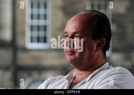 William Dalrymple premiato storico britannico e scrittore, storico dell'arte e curatore presso la Edinburgh book festival 2013. Foto Stock