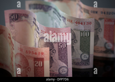 Variazioni di Rupie indiane Foto Stock