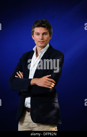 Paolo McMahon, autore, frequentando la Edinburgh International Book Festival, Lunedì 26 Agosto 2013. Foto Stock