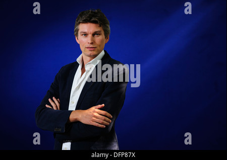 Paolo McMahon, autore, frequentando la Edinburgh International Book Festival, Lunedì 26 Agosto 2013. Foto Stock