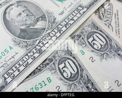 Cinquanta dollari americani Foto Stock