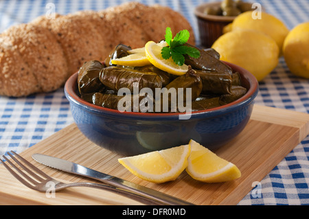 Le foglie di vite ripiene Foto Stock