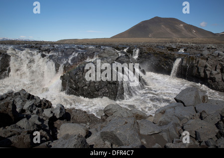 Jokulsa a Fjollum è il secondo fiume più lungo in Islanda (206 km) Foto Stock