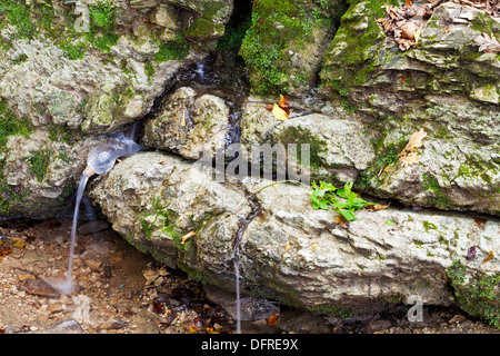 Silver Spring - punto di riferimento nella shapsugskaya zona anomala nelle montagne del Caucaso Foto Stock