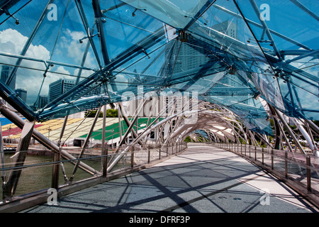 Ponte di elica, Singapore Foto Stock