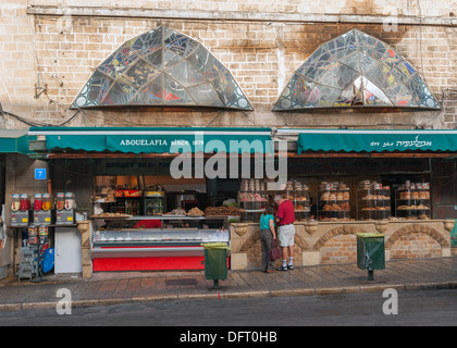 La famosa panetteria Abulafia, il Jaffa-basato boulangerie Foto Stock