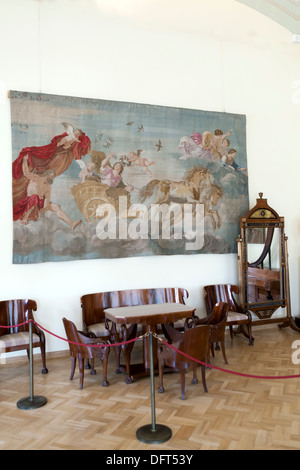 La sala Heinrich Gambs, ex studio o boudoir, il Palazzo d'Inverno, il Museo di Stato dell'Hermitage, San Pietroburgo, Russia Foto Stock