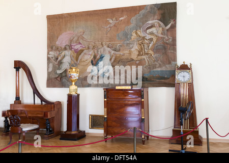 La sala Heinrich Gambs, ex studio o boudoir, il Palazzo d'Inverno, il Museo di Stato dell'Hermitage, San Pietroburgo, Russia Foto Stock