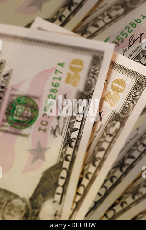 Cinquanta DOLLARI ($50) Noi Banconote Foto Stock