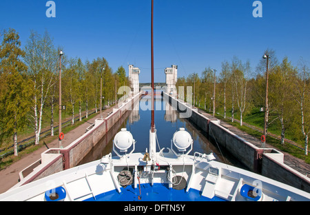 Chiusa del canale Volga-Don Lenin nome. La Russia Foto Stock