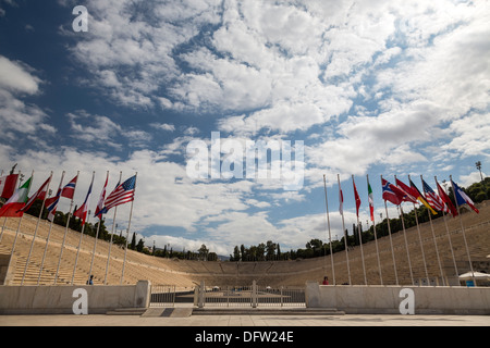 Il Stadio Panateneico, noto anche come Kallimarmaro. Atene, Grecia. Foto Stock