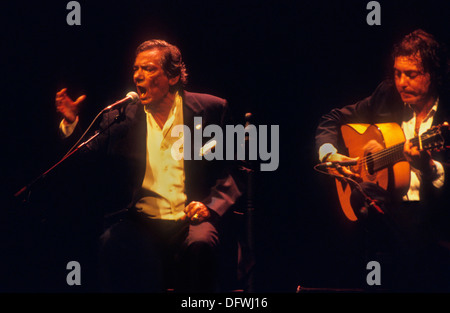 "ChocolateÂ'. Il cantante di flamenco. Lope de Vega theatre. Siviglia, in Andalusia, Spagna Foto Stock