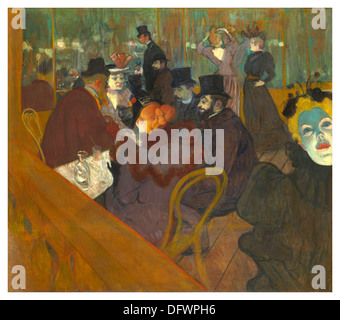 Henri de Toulouse-Lautrec " al Moulin Rouge a Pigalle Parigi Francia Foto Stock