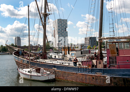 ( Amsterdam Zeeburg -- Java - KNSM Eiland - ) Paesi Bassi Olandese moderno city town Foto Stock