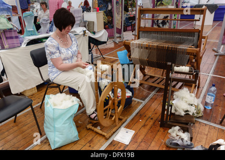 Unione di frontiera mostrano, a Kelso, Scozia, evento annuale luglio - la filatura Foto Stock