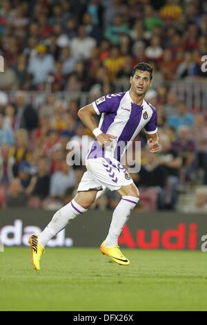 Barcellona, Spagna, 5 ottobre 2013. 5 Ottobre, 2013. Javi Guerra (Valladolid) Calcio : Spagna " Liga Española" corrispondono tra Barcellona e Valladolid, allo stadio Camp Nou a Barcellona, Spagna, 5 ottobre 2013 . © AFLO/Alamy Live News Foto Stock