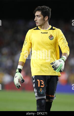 Barcellona, Spagna, 5 ottobre 2013. 5 Ottobre, 2013. Diego Marino (Valladolid) Calcio : Spagna " Liga Española" corrispondono tra Barcellona e Valladolid, allo stadio Camp Nou a Barcellona, Spagna, 5 ottobre 2013 . © AFLO/Alamy Live News Foto Stock