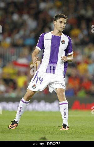 Barcellona, Spagna, 5 ottobre 2013. 5 Ottobre, 2013. Omar Ramos (Valladolid) Calcio : Spagna " Liga Española" corrispondono tra Barcellona e Valladolid, allo stadio Camp Nou a Barcellona, Spagna, 5 ottobre 2013 . © AFLO/Alamy Live News Foto Stock