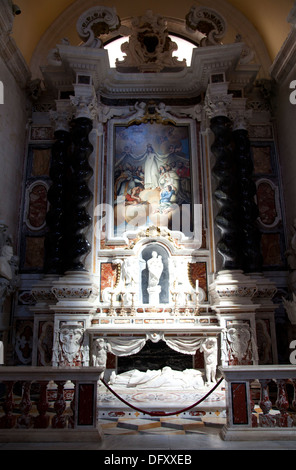 Cattedrale di Cagliari interno in Cagliari - cappella di N.S. de Pilar e della Mercede - Sardegna Foto Stock