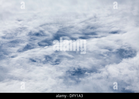 Le dense nubi texture closeup stormy Foto Stock