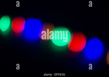 Striscia di luci LED colorate - colore primario blur Foto Stock