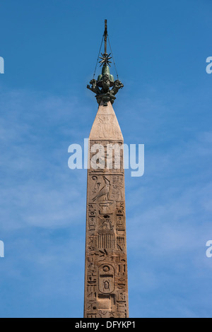 Il più alto obelisco di Roma è Lateranense, egli si erge davanti al Laterano, Roma, Lazio, l'Italia, Europa Foto Stock