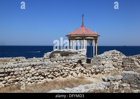 La Crimea. Le rovine di una città antica Foto Stock